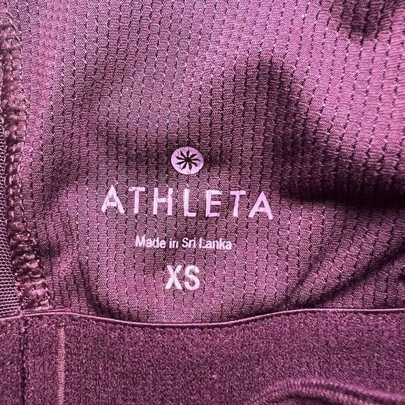 Athleta T Strap Plum Stunner Top Size XS Burgundy - Picture 4 of 8